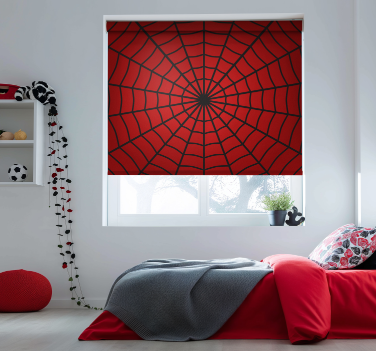 spider web Superhero blind - TenStickers