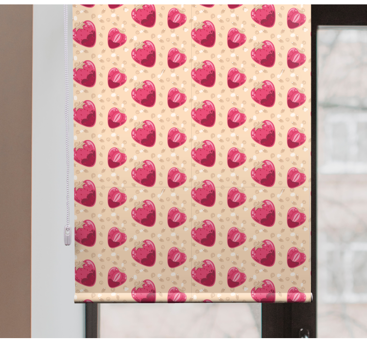 Strawberry pattern Fruit and vegetable blind - TenStickers