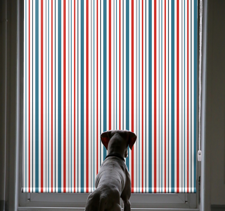 Striped pattern design elegant roller blind - TenStickers
