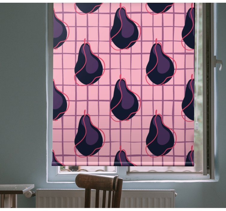 Stylized Pear Patterns fruit and vegetable roller blind - TenStickers