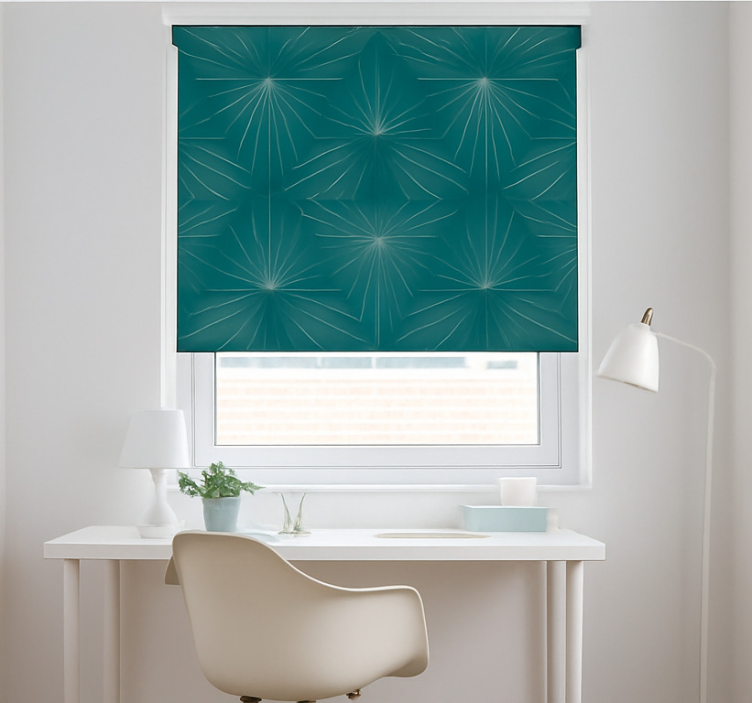 Starburst geometric teenage bedroom roller blind - TenStickers
