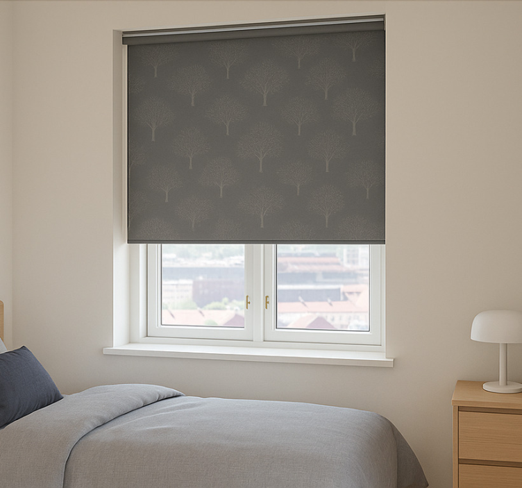 Tree Pattern teenage bedroom roller blind - TenStickers