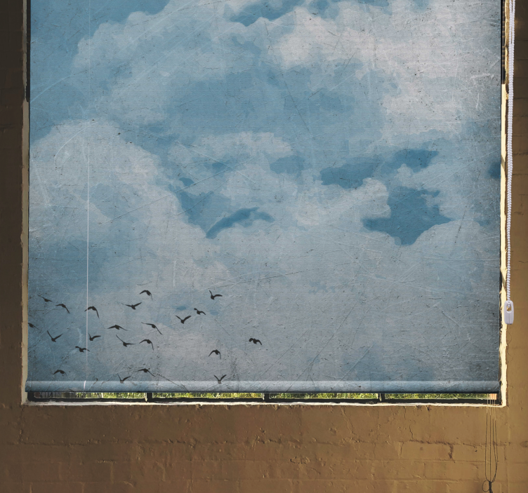 Vintage style painting Cloud blind - TenStickers