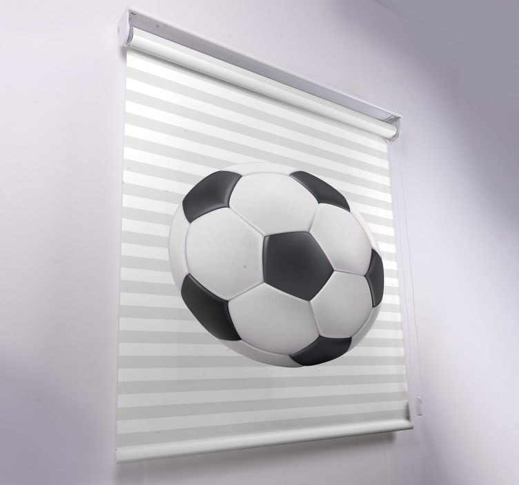 White and black ball Football blind - TenStickers