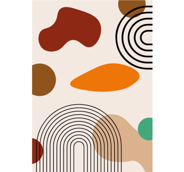 Boho arches bathroom roller blind - TenStickers