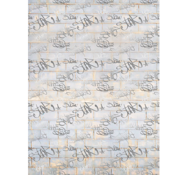 gray graffiti original roller blind - TenStickers