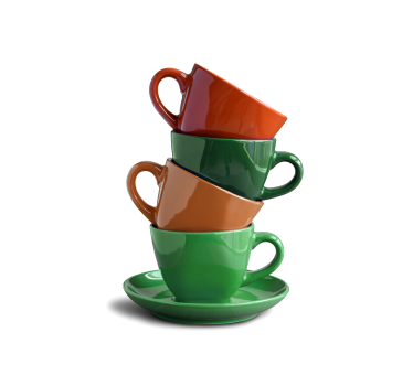 Cups  kitchen roller blind - TenStickers
