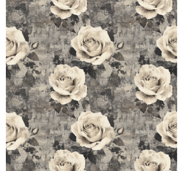 Marmur flowers  kitchen roller blind - TenStickers