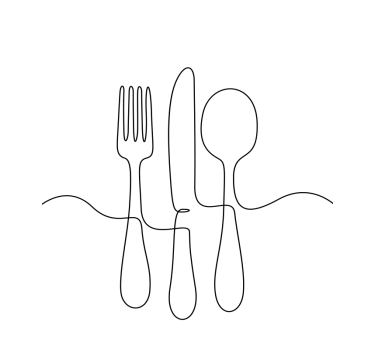 Culinary utensils kitchen roller blind - TenStickers
