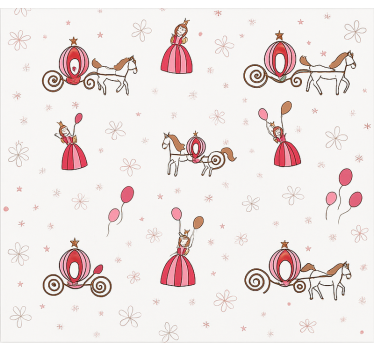 Fairy tail princess children room roller blind - TenStickers