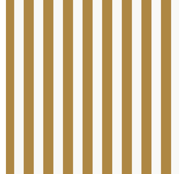 Mustard and white stripes living room roller blind - TenStickers