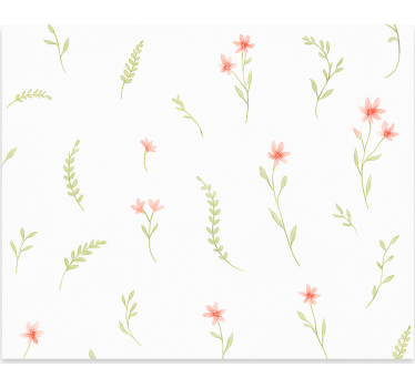 Pastel meadow flowers children room roller blind - TenStickers