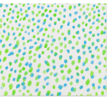 Blue and green dots teenage bedroom roller blind - TenStickers