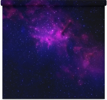 purple galaxy star teenage bedroom roller blind - TenStickers