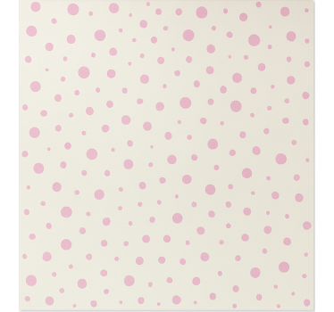 Pink elegant dots teenage bedroom roller blind - TenStickers