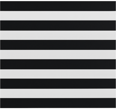 Black and transparent stripped  dining room roller blind - TenStickers
