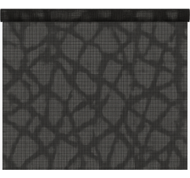 See through black grey office roller blind - TenStickers