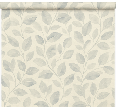 Light blue flower office roller blind - TenStickers