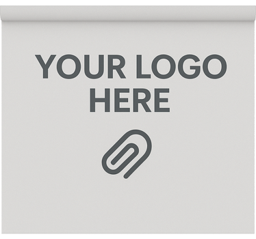 Office roller blind with custom logo - TenStickers
