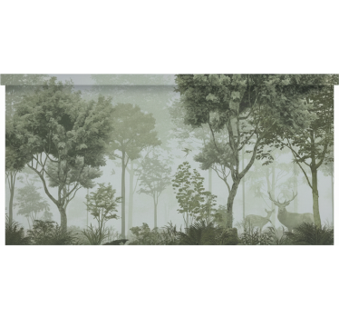 Tree roller blind tranquil nature retreat - TenStickers