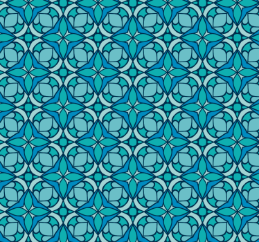 Bathroom roller blind with geometric ornate design - TenStickers