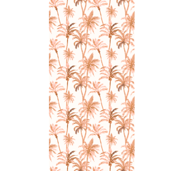 Palm silhouettes bathroom roller blind - TenStickers
