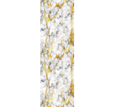 Bathroom roller blind in elegant gray and gold marble - TenStickers