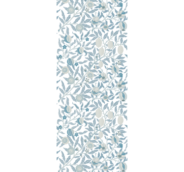 Bathroom roller blind in blue floral victorian style - TenStickers