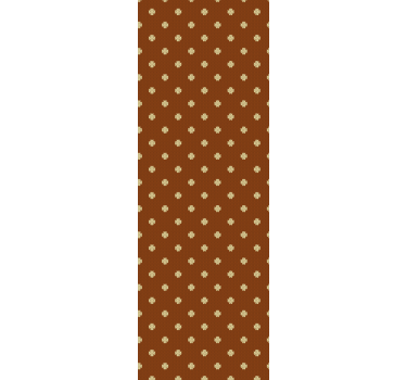 Home office roller blind in brown cross pattern - TenStickers
