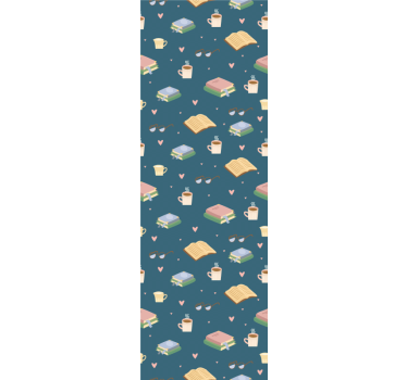 Home office roller blind cozy reading design - TenStickers
