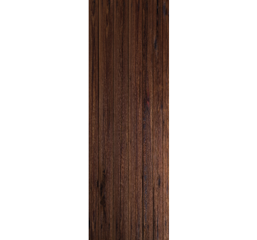 Home office roller blind in dark brown rustic wood - TenStickers