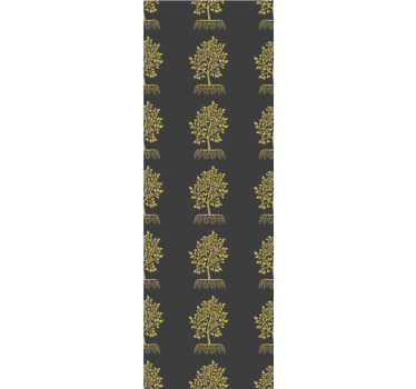 Home office roller blind golden tree outline - TenStickers