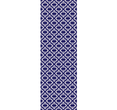 Dining room roller blind with geometric hexagons - TenStickers
