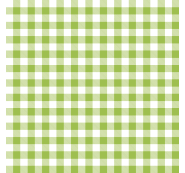 Dining room roller blind gingham check design - TenStickers