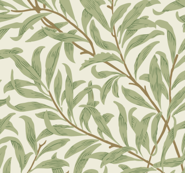 Kitchen roller blind with botanical green plants - TenStickers