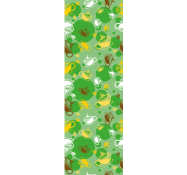 Kitchen roller blind coffee cup collection - TenStickers