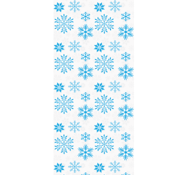 Kitchen roller blind snow crystal - TenStickers