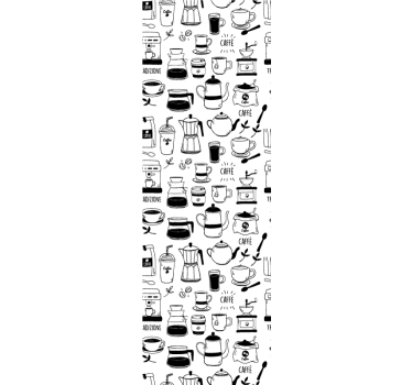 Kitchen roller blind coffee break - TenStickers