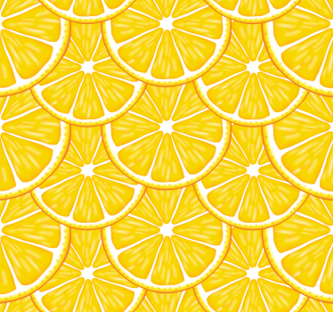 Kitchen roller blind with orange pattern - TenStickers