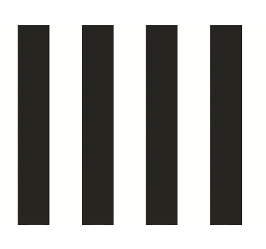 Kitchen roller blind in white and black stripes - TenStickers