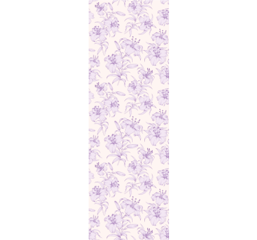 Dining room roller blind with blooming lilies design - TenStickers
