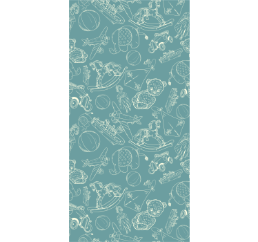 Children room roller blind with whimsical designs - TenStickers