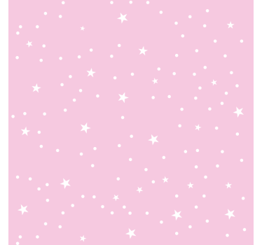 Children room roller blind white stars on pink - TenStickers