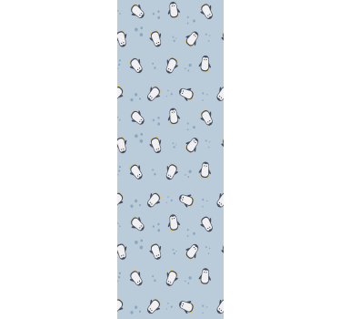 Children room roller blind seamless penguin pattern - TenStickers