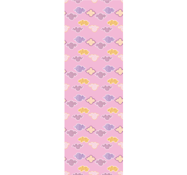 Children room roller blind pink cloud design - TenStickers