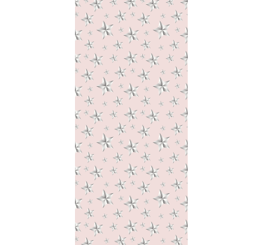 Children room roller blind white stars pink background - TenStickers