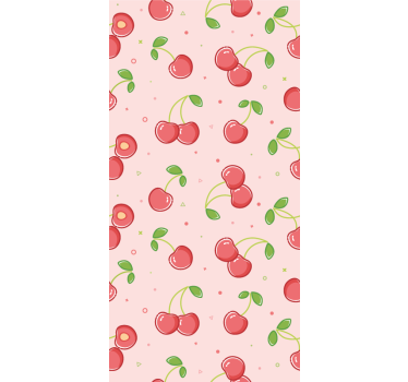 Children room roller blind pink cherries - TenStickers