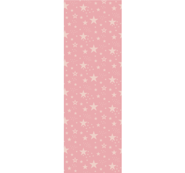Children room roller blind light pink stars on dark pink - TenStickers
