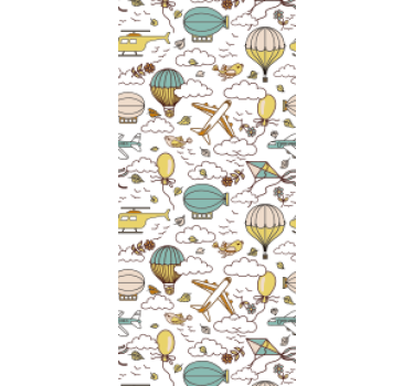 Children room roller blind vehicle collection - TenStickers