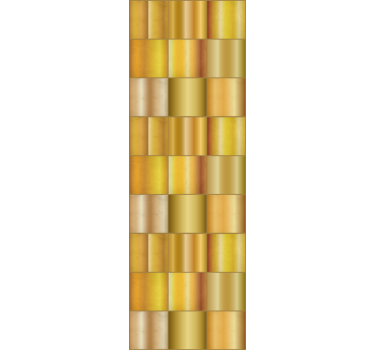 Office roller blind in gold yellow blocks - TenStickers